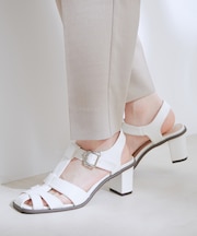 スクエアトゥヒールグルカサンダル