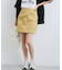 フラップ付き台形ミニスカート