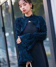 【VIS DRESS】シャーリングボレロセットワンピース