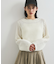 透かし編みニットプルオーバー