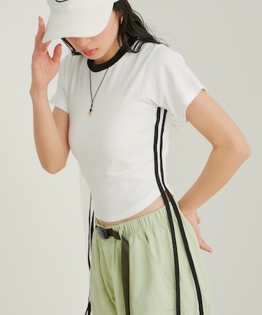 【WEB/一部店舗限定】サイドラインリボンプルオーバー