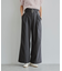 【セットアップ対応】ハイウエストワイドパンツ【洗える】