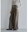 【セットアップ対応】ハイウエストワイドパンツ【洗える】