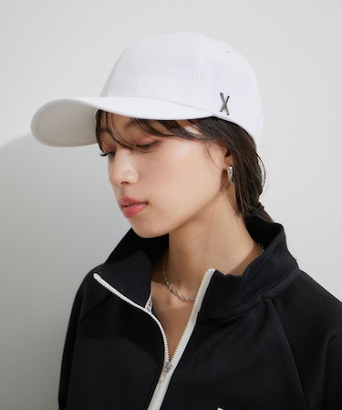 【BARZAR】 STUD LOGO OVER FIT BALL CAP
