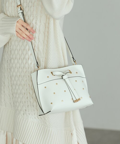 星スタッズフロントタイミニショルダーバッグ｜ビスの通販｜&mall