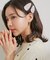 【2個SET】合皮ヘアピン