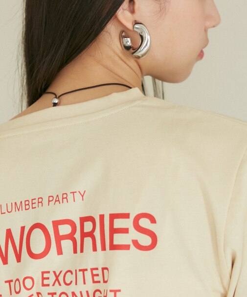 メタルボリュームフープピアス