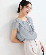 【WEB限定】【2WAY】リボンモチーフフリルブラウス