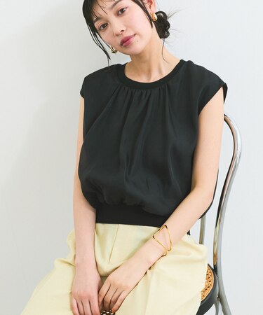 【接触冷感】楊柳シアードッキングカットプルオーバー