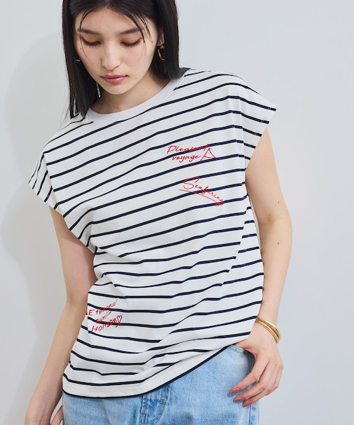 フレンチスリーブロゴアソートTシャツ