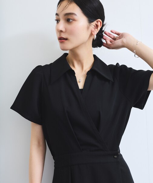 【WEB限定】カシュクールラップワンピース