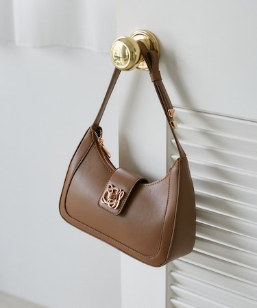 【180℃美人見え】ハンドルリボンワンショルダーバッグ