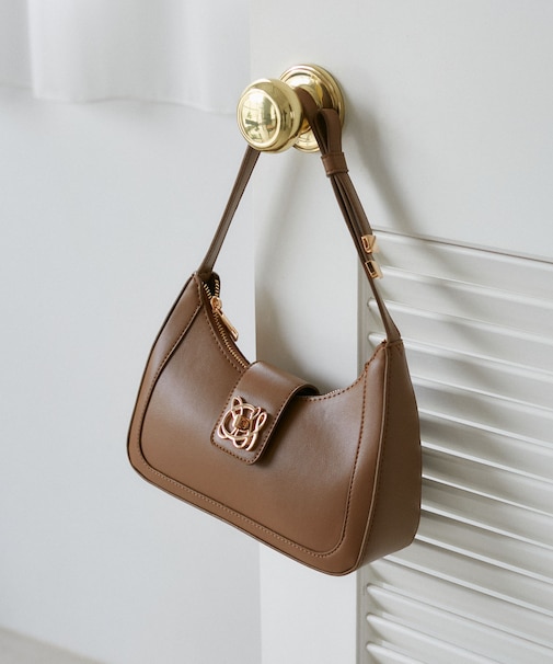 【180℃美人見え】ハンドルリボンワンショルダーバッグ