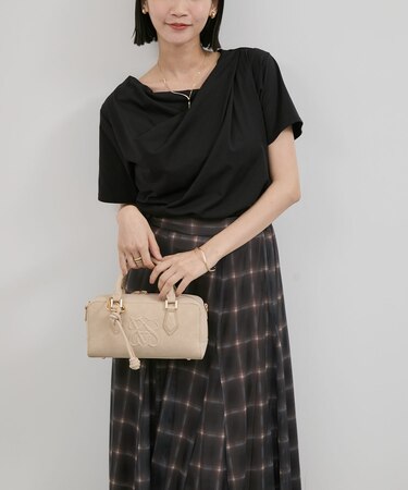 半袖ドレープカットソー/WEB限定カラー