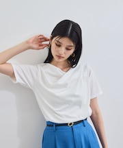 半袖ドレープカットソー/WEB限定カラー