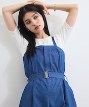 ベルト付きベアサロペット
