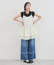 【WEB限定】【前後2WAY】フリルキャミチュニック