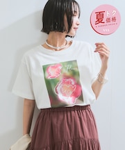 【夏トク価格】【接触冷感】箔グラフィックアートTシャツ