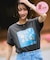 【夏トク価格】【接触冷感】箔グラフィックアートTシャツ