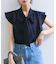 【WEB限定】【防シワ】フリルフレンチボウタイブラウス/通勤対応