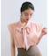 【WEB限定】【防シワ】フリルフレンチボウタイブラウス/通勤対応