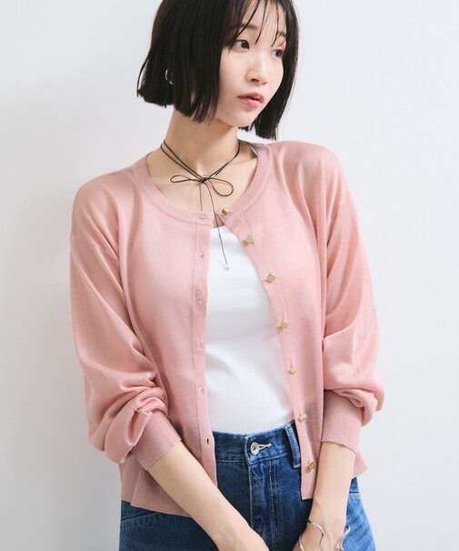 【WEB限定】ラメシアーカーディガン