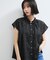 【WEB限定】ドットフリルネックブラウス/通勤対応