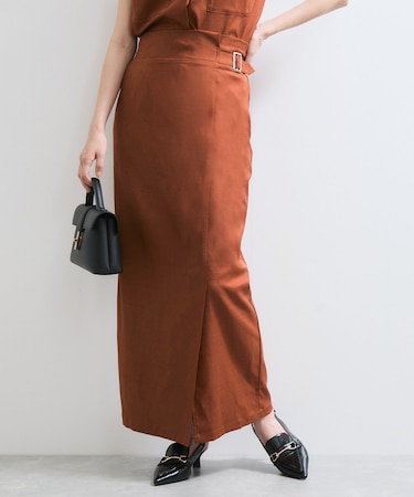 【WEB限定】【セットアップ対応】サイドベルトタイトスカート