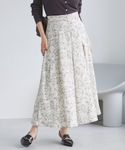 【WEB限定】アソート柄セミフレアロングスカート
