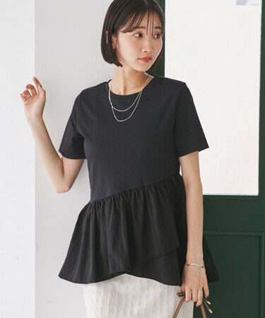 ペプラムドッキングプルオーバー