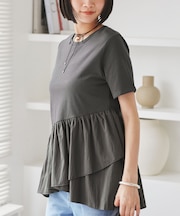 ペプラムドッキングプルオーバー