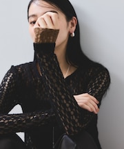 【WEB/一部店舗限定】レース配色プルオーバー