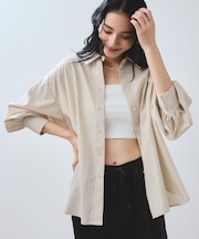 【WEB限定】バックシャーリングフリルシャツ