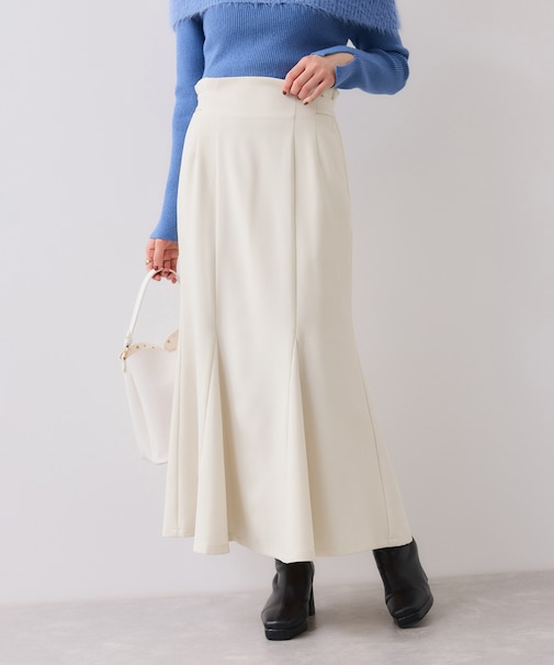 【美easy】ウーリッシュマーメイドスカート【セットアップ対応/洗える】