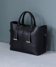 【復刻/WEB限定】【A4収納】ゴールド金具付きノットトートバッグ/通勤・通学対応