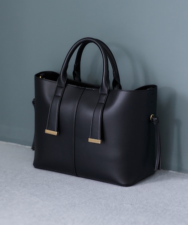 【復刻/WEB限定】【A4収納】ゴールド金具付きノットトートバッグ/通勤・通学対応