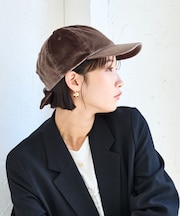 バックリボンベロアキャップ