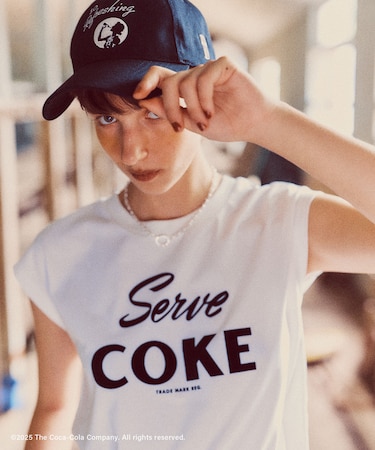 【Coca-Cola】VIS別注ロゴプリントフレンチTシャツ
