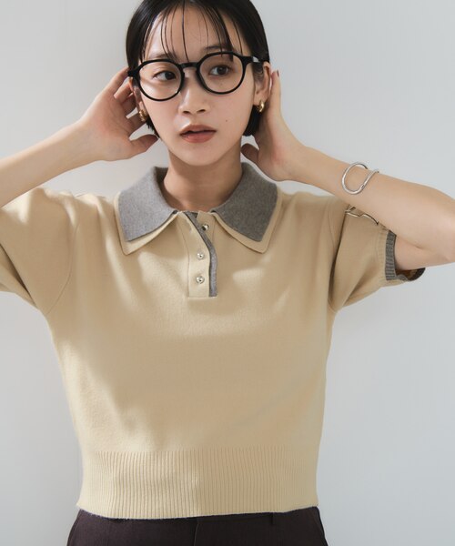 【極美品】kolor カラー デザインシャツ 変形　トップス　ポロシャツ　完売品 極美品】kolor カラー デザインシャツ 変形 トップス ポロシャツ