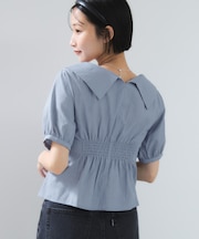 ビックカラーシャツブラウス