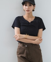 ツイストテレコカットソー