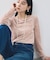 シアーベロアロングスリーブTシャツ
