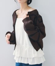 レイヤードティアードインナートップス