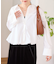 【WEB限定】バルーンペプラムブラウス