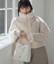 ブローチ付きアソートファーブルゾン