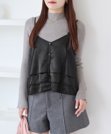 【WEB限定】サテンフリルビスチェ/2WAY