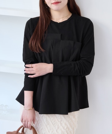 【WEB限定】ビスチェドッキングペプラムロングスリーブTシャツ