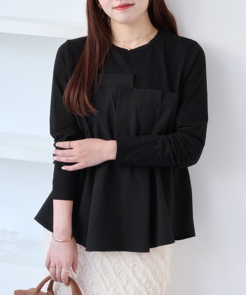 【WEB限定】ビスチェドッキングペプラムロングスリーブTシャツ