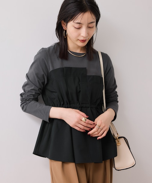 【WEB限定】ビスチェドッキングペプラムロングスリーブTシャツ