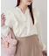 【WEB限定】スキッパーフリルデザインブラウス